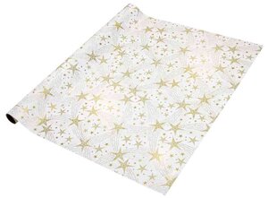 Rouleau de papier cadeau de noel 'dancing stars' 0 70 x 5 m sigel