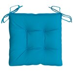 vidaXL Coussins de chaise lot de 6 bleu clair 50x50x7 cm tissu oxford