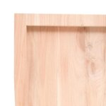 vidaXL Étagère murale 140x40x(2-4) cm bois de chêne massif non traité