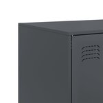 vidaXL Buffet haut anthracite 67x39x95 cm acier