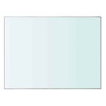 vidaXL Panneau pour étagère Verre transparent 40 x 30 cm