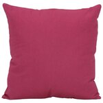vidaXL Ensemble d'oreillers décoratifs lot de 7 Rose Tissu