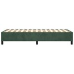 vidaXL Cadre de lit Vert foncé 90x200 cm Velours