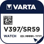 Pile oxyde argent 'Watch' V397 (SR59) SR726SW 1,55 Volt VARTA