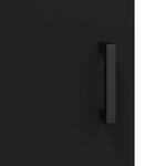 vidaXL Buffet haut Noir 69 5x34x180 cm Bois d'ingénierie