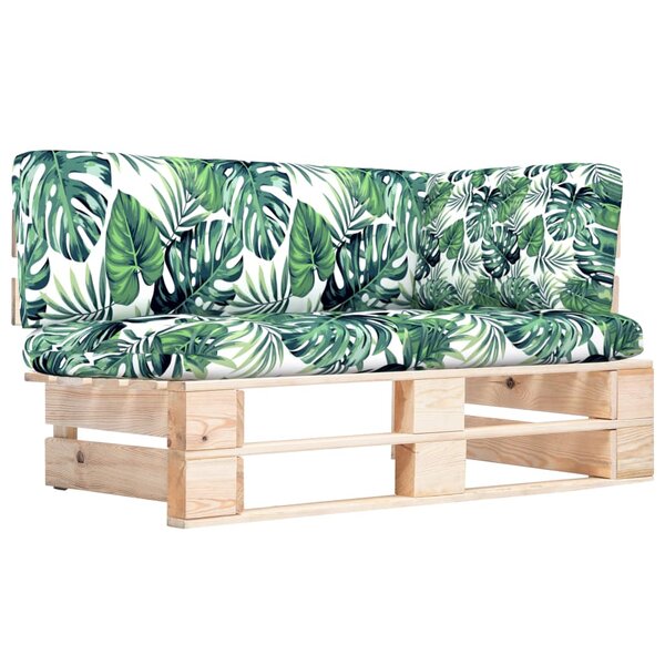 vidaXL Canapé d'angle palette de jardin bois de pin imprégné