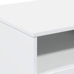 vidaXL Table basse avec lumières LED blanc 90x49x40 cm