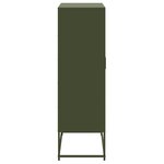 vidaXL Buffet haut blanc 68 5x38 5x123 5 cm acier