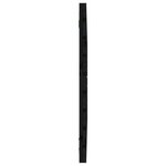 vidaXL Tête de lit murale Noir 81x3x63 cm Bois massif de pin
