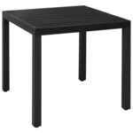 vidaXL Ensemble à manger de jardin 3 Pièces noir et marron