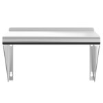 vidaXL Étagère murale 50x30x31 cm argenté acier inoxydable