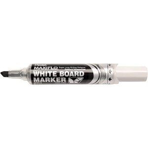 Marqueur Tableau Blanc MAXIFLO MWL6 Pointe Biseautée Large Noir x 12 PENTEL