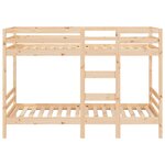 vidaXL Lit superposé 80x200 cm Bois de pin massif