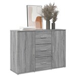 vidaXL Buffet sonoma gris 90 5x29 5x65 cm bois d'ingénierie