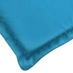 vidaXL Coussin de chaise longue bleu 200x60x3 cm tissu oxford