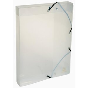 Boite De Classement Exabox Dos 40mm Polypropylène Crystal - A4 - Cristal - X 8 - Exacompta