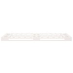 vidaXL Cadre de lit blanc 100x200 cm bois de pin massif