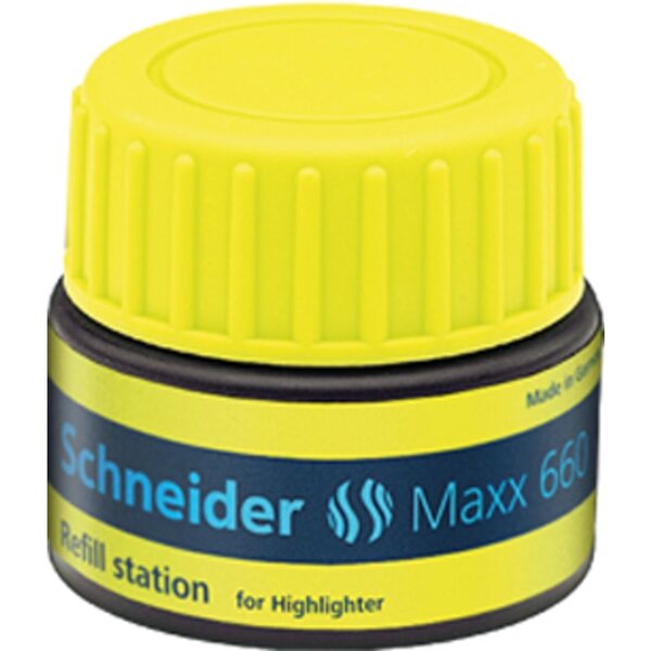 Station de recharge Maxx 660 jaune pour Surligneur JOB SCHNEIDER