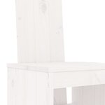 vidaXL Tabourets de bar 2 Pièces blanc 40x42x120 cm bois massif de pin