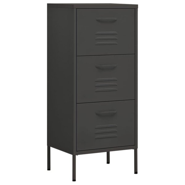 vidaXL Armoire de rangement Anthracite 42 5x35x101 5 cm Acier