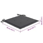 vidaXL Chaises pliables d'extérieur lot de 8 et coussins Bois d'acacia