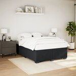 vidaXL Cadre de lit Noir 140x200 cm Velours