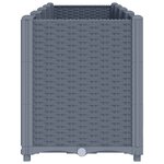 vidaXL Jardinière gris 160x40x53 cm polypropylène