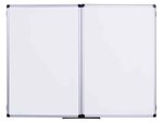 Tableau Blanc Laqué Triptyque Maya Dim L240 x H90 cm (Ouvert) 5 Surfaces BI-OFFICE