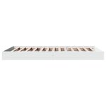 vidaXL Cadre de lit blanc 90x190 cm bois d'ingénierie