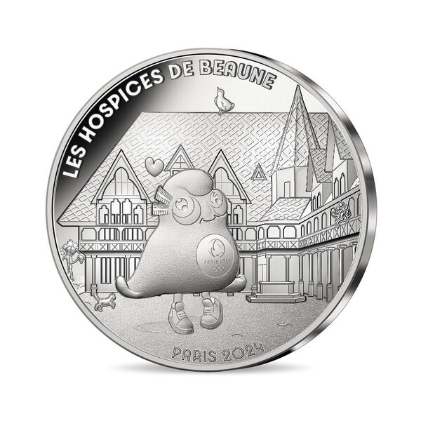 Des souvenirs gravés – Les Hospices de Beaune - Monnaie de 10€ Argent