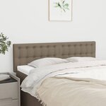 vidaXL Têtes de lit 2 Pièces Taupe 72x5x78/88 cm Tissu