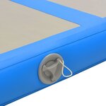 vidaXL Tapis gonflable de gymnastique avec pompe 800x100x10cm PVC Bleu