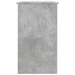 vidaXL Bureau Gris béton 90x45x76 cm Bois d’ingénierie