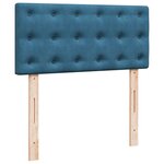 vidaXL Sommier à lattes de lit avec matelas bleu 100x200 cm