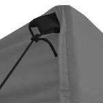 vidaXL Tente de réception pliable avec 4 parois 2x2 m Acier Anthracite