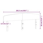 vidaXL Tête de lit cire marron 200 cm bois massif de pin