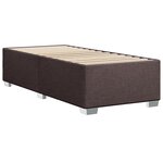 vidaXL Cadre de lit Marron foncé 80x200 cm Tissu