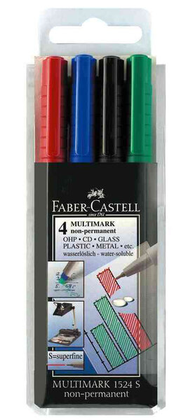 Marqueur CD/DVD MULTIMARK nonPermanent F, étui FABER-CASTELL