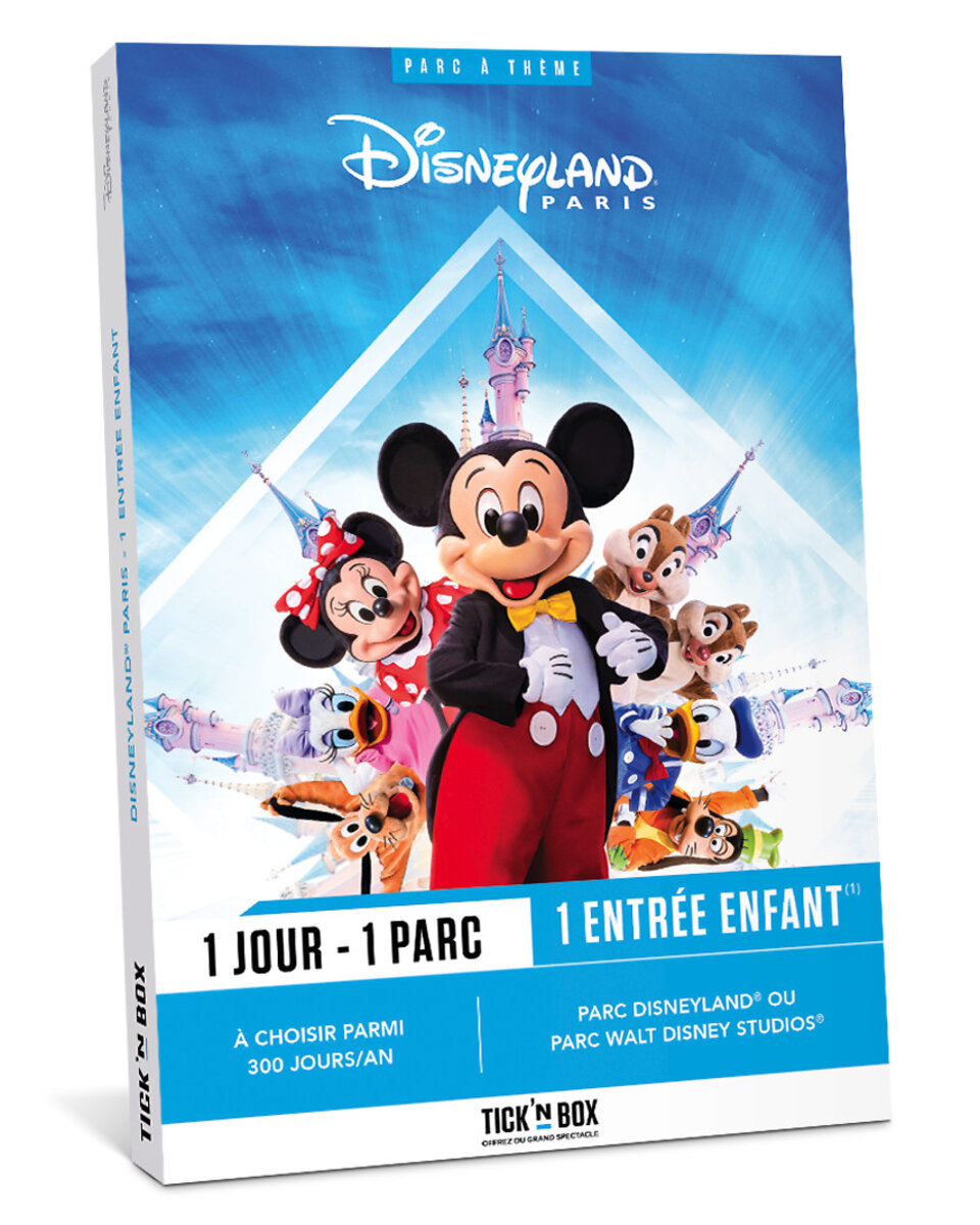 Coffret cadeau - TICKETBOX - Disneyland Paris en Famille 1 jour / 1 parc -  La Poste