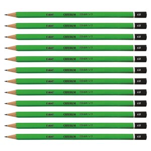 Crayon papier graphite Hexagonal CRITERIUM 550 Mine 6B x 12 BIC
