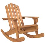 vidaXL Chaise à bascule Adirondack bois massif d'acacia