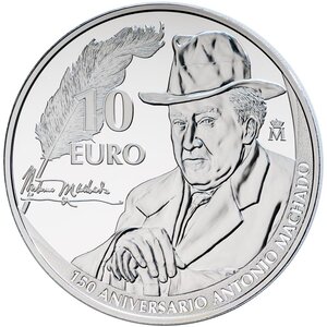 Pièce de monnaie en Argent 10 Euro g 27 Millésime 2025 ANTONIO MACHADO
