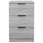vidaXL Table de chevet Sonoma gris 40x36x65 cm