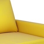 vidaXL Ensemble de canapés 4 Pièces jaune velours