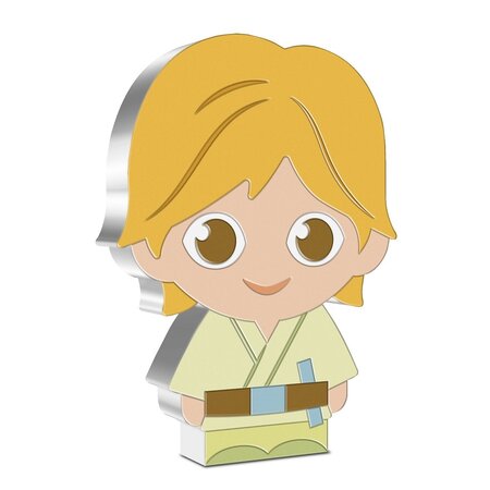 Pièce de monnaie 2 Dollars Niue 2020 1 once argent BE – Chibi Luke Skywalker