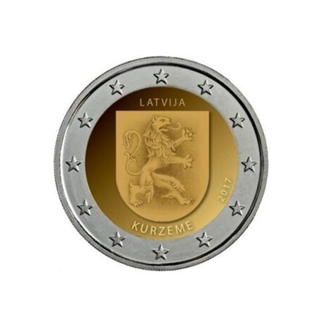 Pièce de monnaie 2 euro commémorative Lettonie 2017 – Courlande