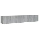 vidaXL Ensemble de meubles TV 2 Pièces Sonoma gris Bois d'ingénierie