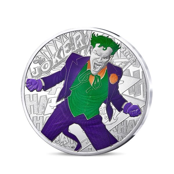 DC COMICS - Monnaie de 10€ Argent THE JOKER