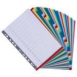 Intercalaires Imprimés Numériques Pp Couleurs 31 Positions - A4 - Couleurs Assorties - X 20 - Exacompta
