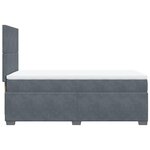 vidaXL Sommier à lattes de lit avec matelas Gris foncé 100x200 cm